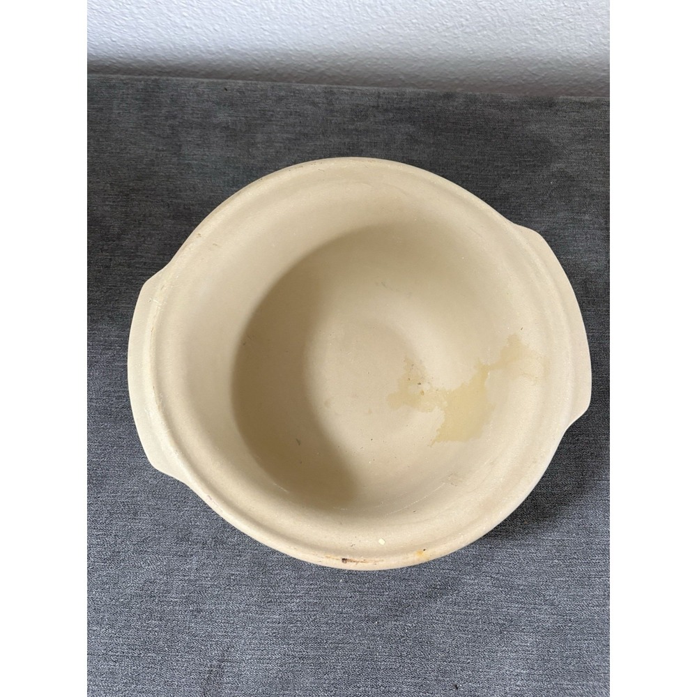 Vintage Pampered Chef Family Heritage Stoneware Small Bread 9" Baking Bowl #1475